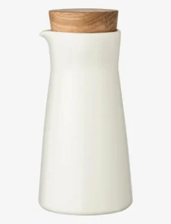 Teema karaff 20 cl med trälock vit - Mjölkkannor