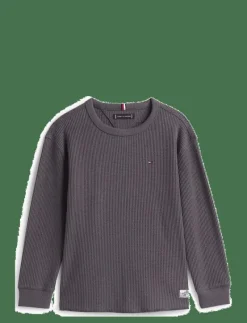 TETXURED WAFFLE TEE LS - Stickade tröjor