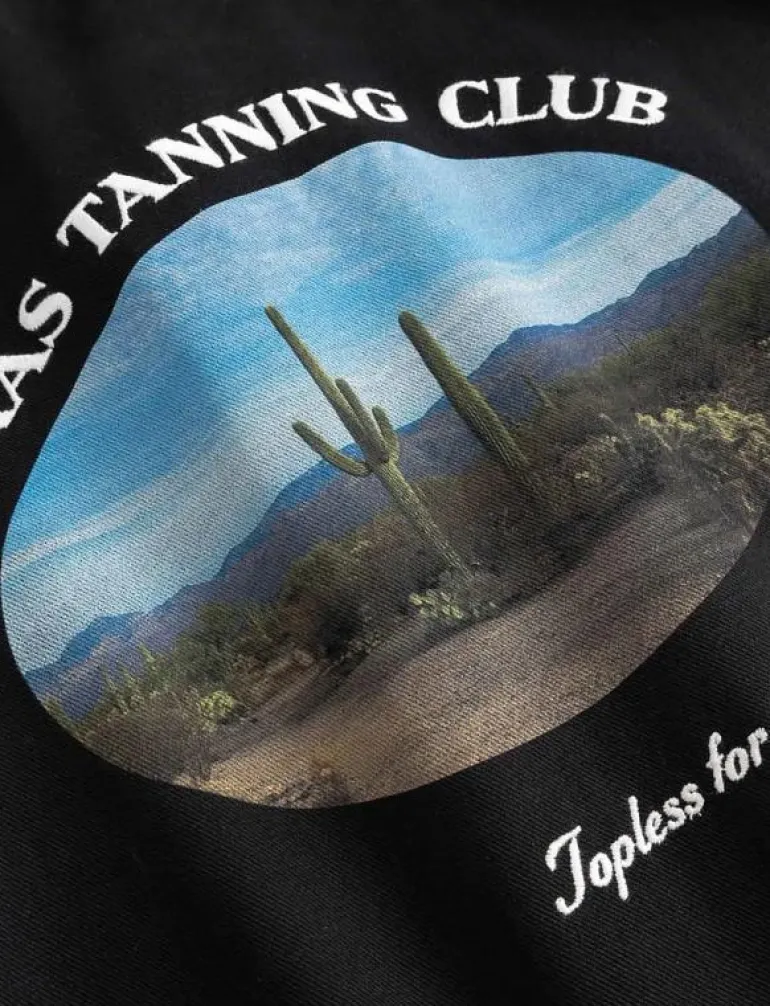 TEXAS TANNING CLUB SHIRT BLK - Jackor & rockar