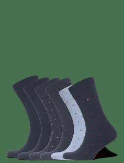 TH MEN SOCK 6P DOT ECOM - Vanliga strumpor