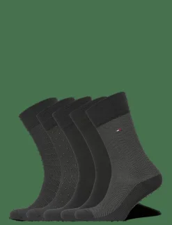 TH MEN SOCK 5P GIFTBOX HERRINGBON - Vanliga strumpor