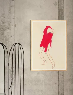 The Pink Pose - 30x40 cm - Illustrationer