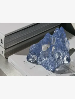 The Rock ljuslykta ice blue 91mm - Dekorationsdetaljer