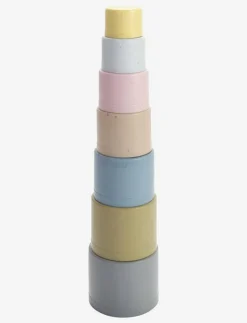 TINY BIO PLAY CUPS - 6+ MONTHS - Stapelbara klossar