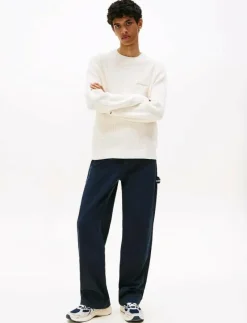 TJM REG SCRIPT CHUNKY SWEAT - Rundhalsad