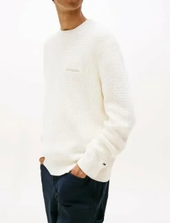 TJM REG SCRIPT CHUNKY SWEAT - Rundhalsad