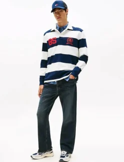 TJM RLX STRIPE RUGBY - Långärmade pikéer