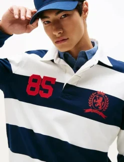 TJM RLX STRIPE RUGBY - Långärmade pikéer