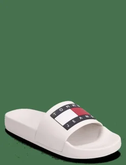 TOMMY JEANS FLAG POOL SLIDE ESS - Sandaler