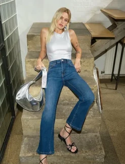 TOMS DENIM FLARED JEAN - Utsvängda jeans