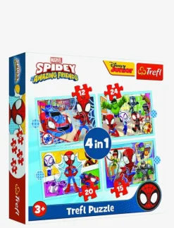 TREFL 4 i 1 12+15+20+24 BIT MARVEL SPIDEY - Klassiska pussel