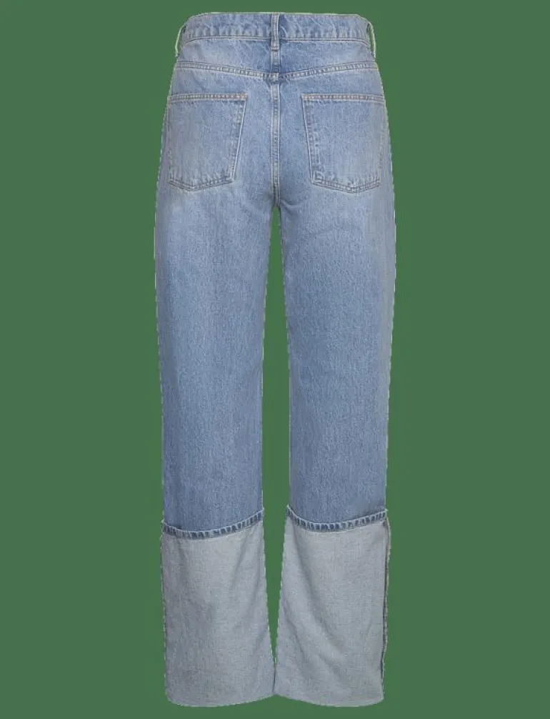Turned-up straight jeans - Straight jeans