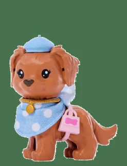 Twinning Looks Fashion Doll with Pet Dog, Matching Blue Clothes & Accessories, Brunette - Dockor