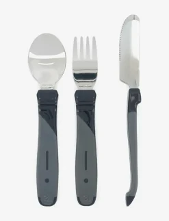 Twistshake Learn Cutlery Stainless Steel 12+m Black - Serveringsset