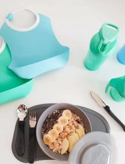 Twistshake Learn Cutlery Stainless Steel 12+m Black - Serveringsset
