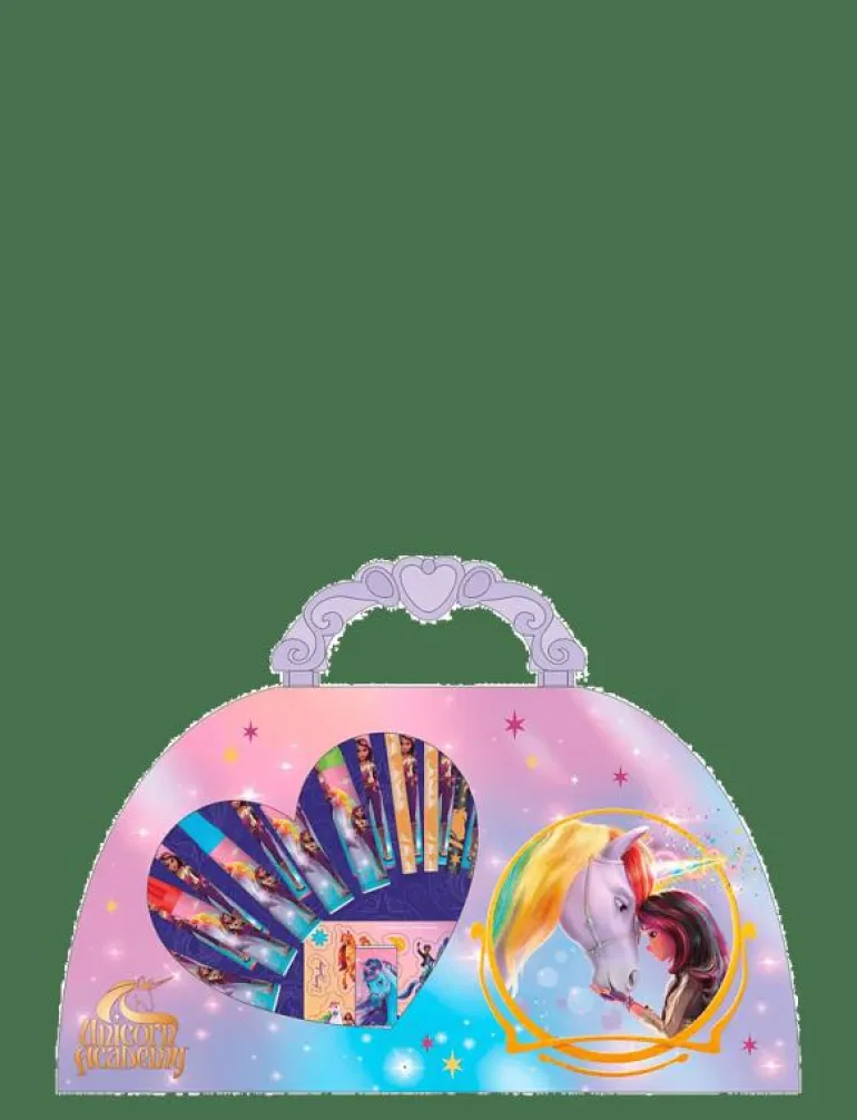 Unicorn Academy colouring case, 51 pcs. - Färgpennor