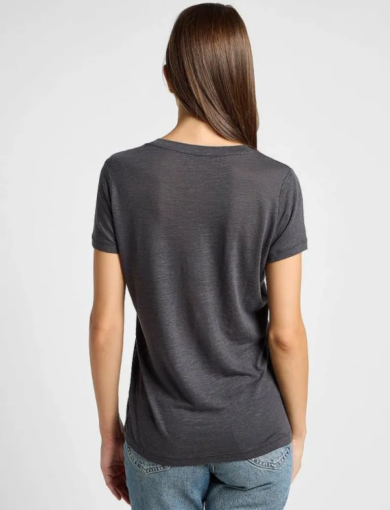 V NECK TEE - T-shirts