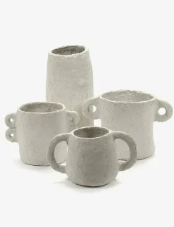 VASE MARIE PAPER MACHE BEIGE BY MARIE MICHIELSSEN - Krukor