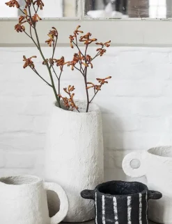VASE MARIE PAPER MACHE BEIGE BY MARIE MICHIELSSEN - Krukor