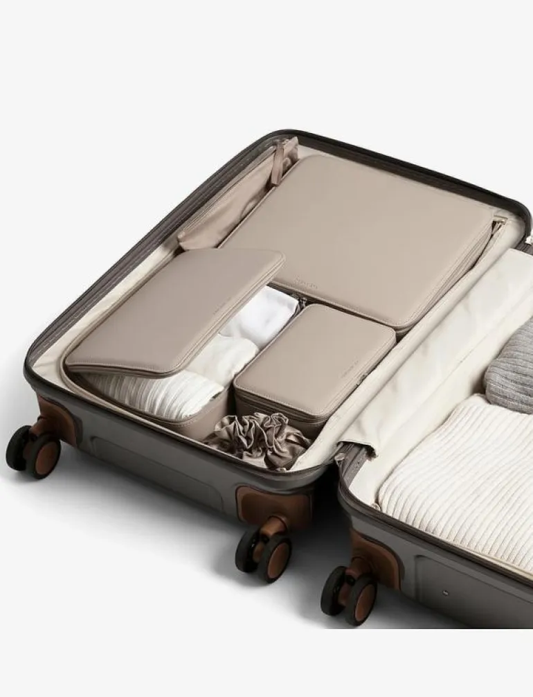 Vegan Leather Packing Cube Set - Resetillbehör