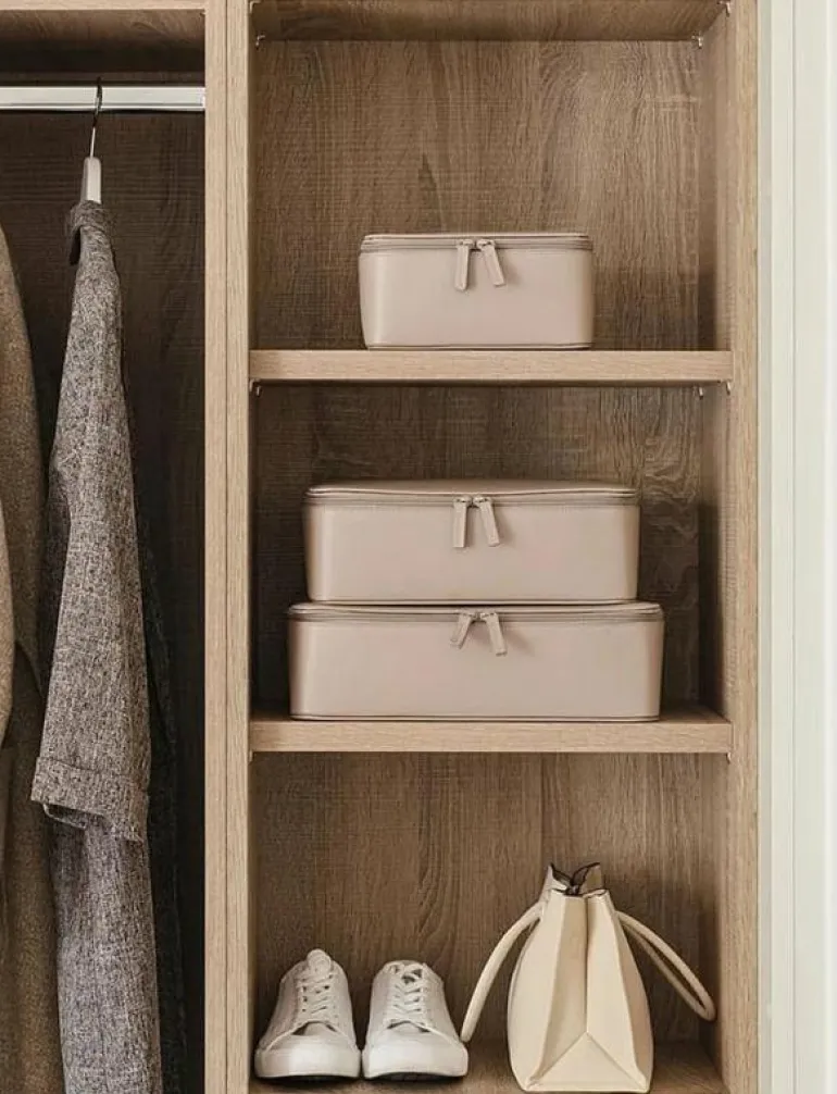 Vegan Leather Packing Cube Set - Resetillbehör