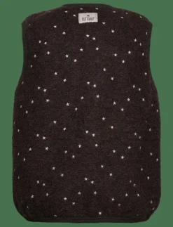 Vest Wool Emb. w. Lining - Väst
