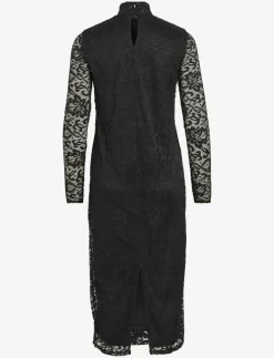 VIDIDA L/S HIGH NECK MIDI LACE DRESS/KA - Midiklänningar