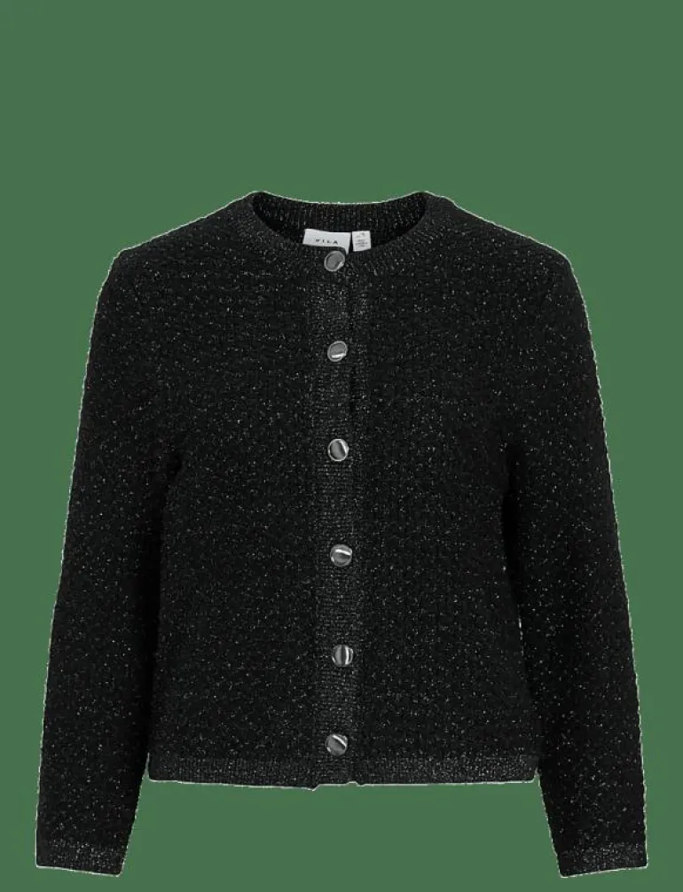 VIMALAY O-NECK L/S BUTTON KNIT CARDIGAN - Koftor