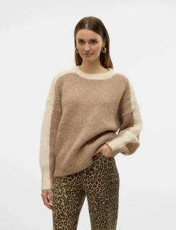 VMCORDELIA LS O-NECK PULLOVER GA - Stickat
