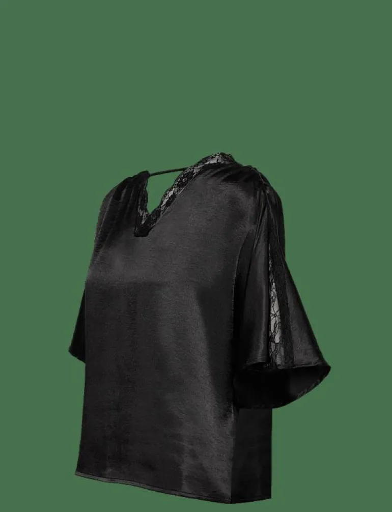 VMHILLARY 2/4 TOP BTQ GA - T-shirts