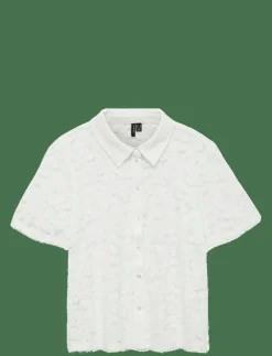 VMHONEY LACE SS SHIRT WVN GA - Kortärmade skjortor