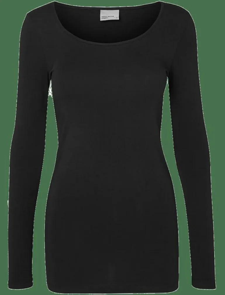 VMMAXI MY LS SOFT LONG U-NECK NOOS - Långärmade toppar
