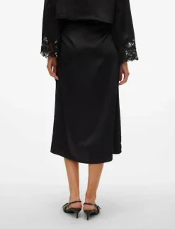 VMMERLE LACE HW 7/8 SKIRT WVN GA - Midi kjolar