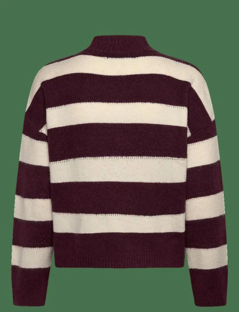 VMMINEZ LS HIGHNECK SHORT PULLOVER - Stickat
