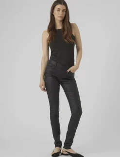 VMSEVEN NW SS SMOOTH COATED PANT NOOS - Skinny Jeans