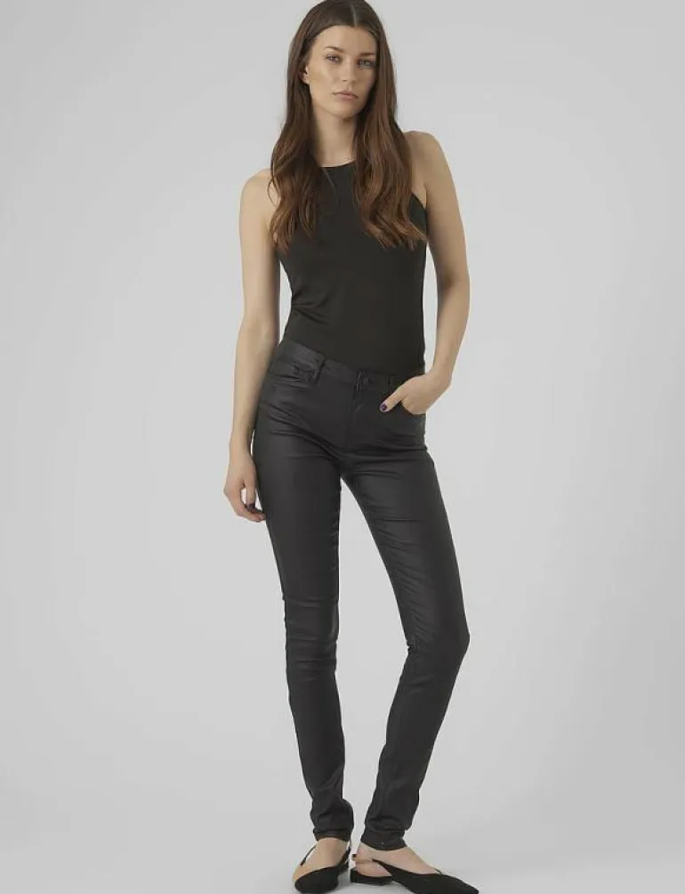 VMSEVEN NW SS SMOOTH COATED PANT NOOS - Skinny Jeans