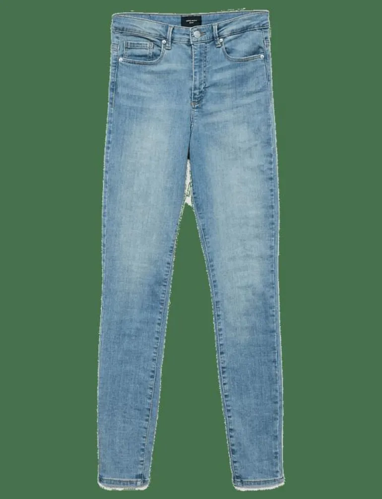 VMSOPHIA HW SKINNY JEANS LT BL NOOS - Skinny Jeans