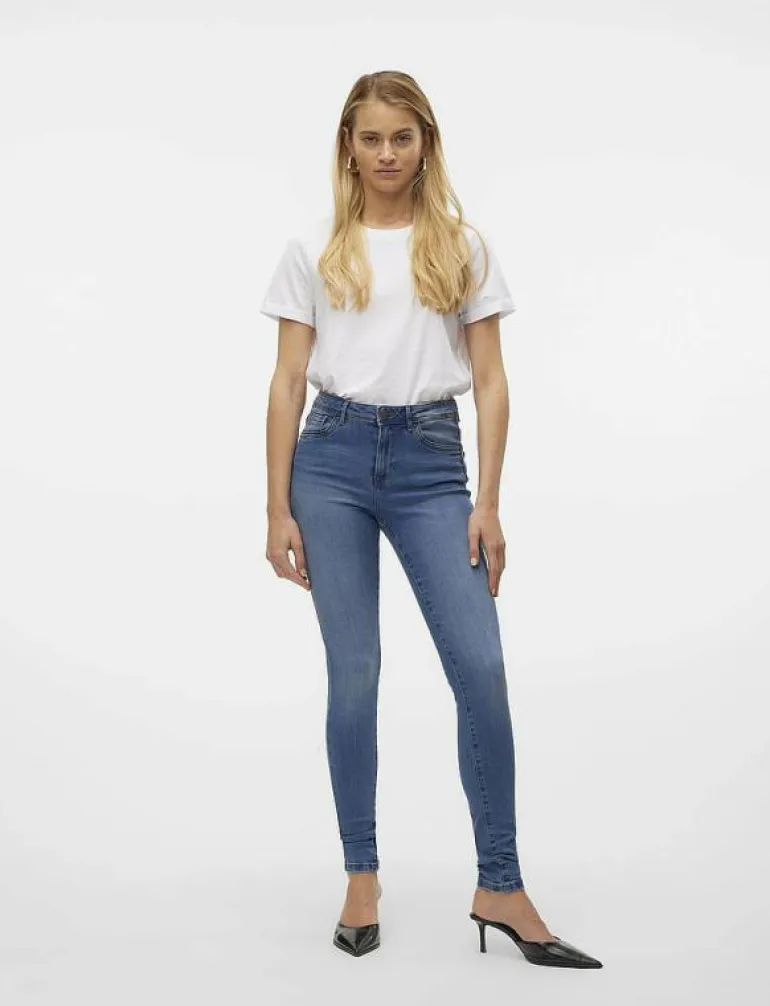 VMTANYA MR S PIPING JEANS VI349 GA NOOS - Skinny Jeans