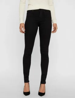 VMTANYA MR S PIPING JEANS VI120 GA NOOS - Skinny Jeans