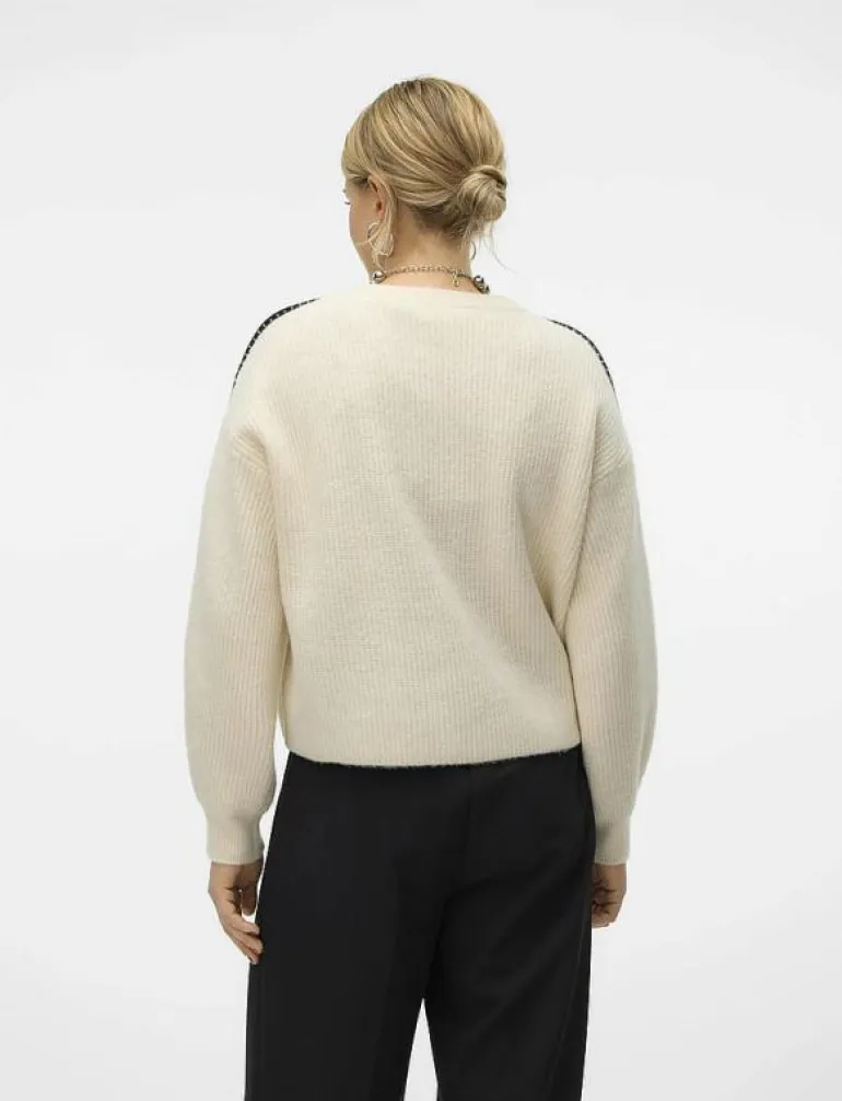 VMZORA LS O-NECK PULLOVER GA - Stickat