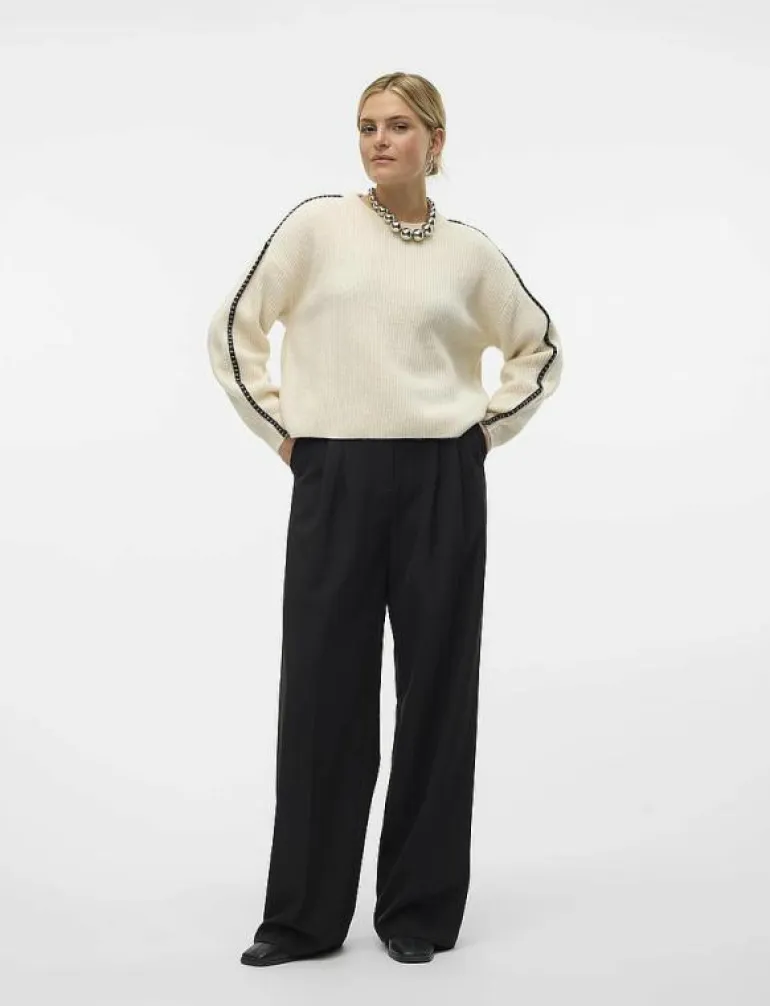 VMZORA LS O-NECK PULLOVER GA - Stickat