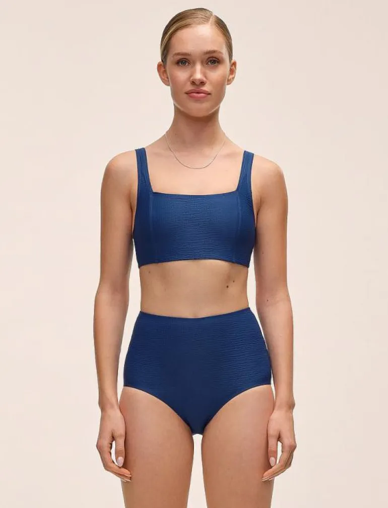 Waffle Square Neck Bikini Top - Bikinis