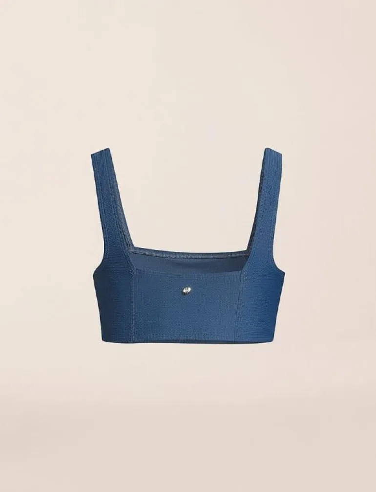 Waffle Square Neck Bikini Top - Bikinis