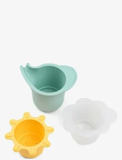 Water play & stacking cups 3 pcs Elphee Colour mix - Badleksaker