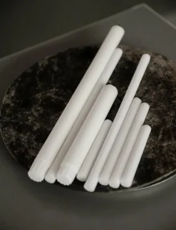 White Taper Candles, 20 cm, 8 pack - Dekoration