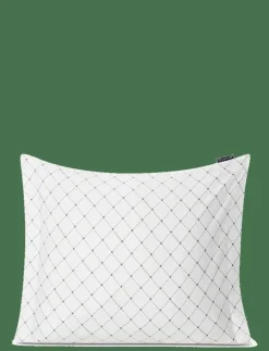 White/Gray Signature Star Sateen Pillowcase - Örngott