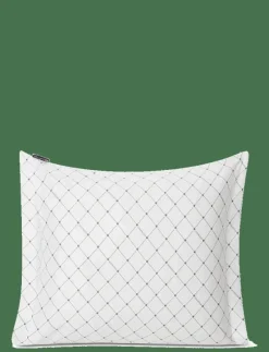 White/Gray Signature Star Sateen Pillowcase - Örngott
