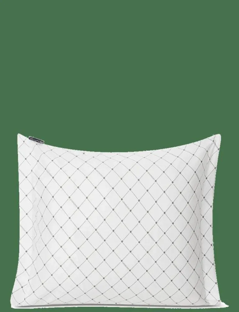 White/Gray Signature Star Sateen Pillowcase - Örngott