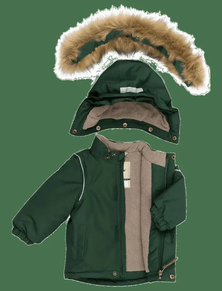 Winter Jacket Solid with Fake Fur - Vinterjacka