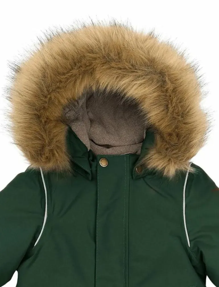Winter Jacket Solid with Fake Fur - Vinterjacka